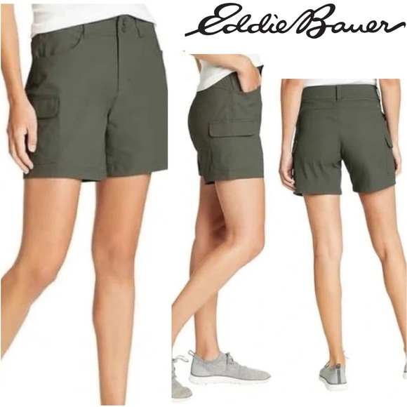 Eddie Bauer Pants - Eddie Bauer Ladies' Summer Trail Short Olive Green 6